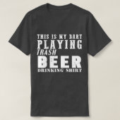ダーツおもしろいビールダーツことわざダーツモティーダーツプレイヤーギ Tシャツ (デザイン正面)