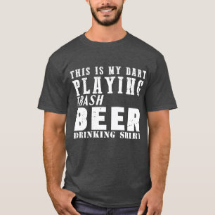 ダーツおもしろいビールダーツことわざダーツモティーダーツプレイヤーギ Tシャツ