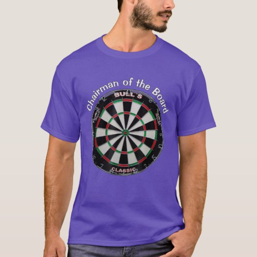 ダーツおもしろいボードのTシャツ引用文会長 Tシャツ (正面)