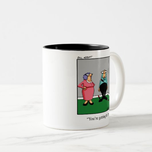 ダーツおもしろいユーモアMUg ツートーンマグカップ (正面右)