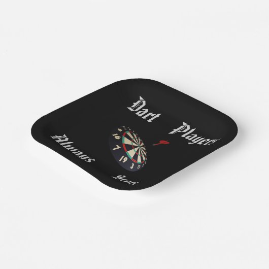 ダーツおもしろい選手の得点 ペーパープレート (傾斜あり)