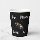 ダーツおもしろい選手スコア、紙カップ 紙コップ (正面)