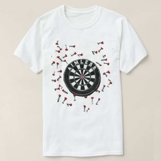 ダーツがおもしろい Tシャツ (デザイン正面)