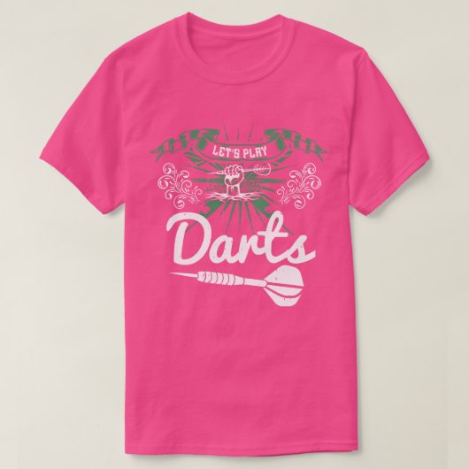ダーツがダーツ遊を行う Tシャツ (デザイン正面)