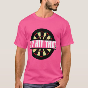 ダーツが面白い 的の中心に当てるゲーム 大人向け Tシャツ