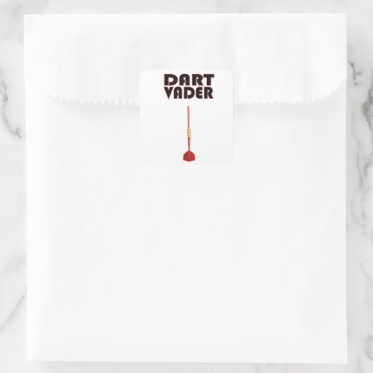 ダーツことわざおもしろいメンズモーティブダーツギフトアイディア スクエアシール (バッグ)