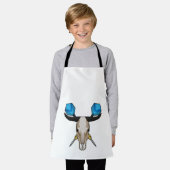 ダーツでオックス エプロン (着用した状態)