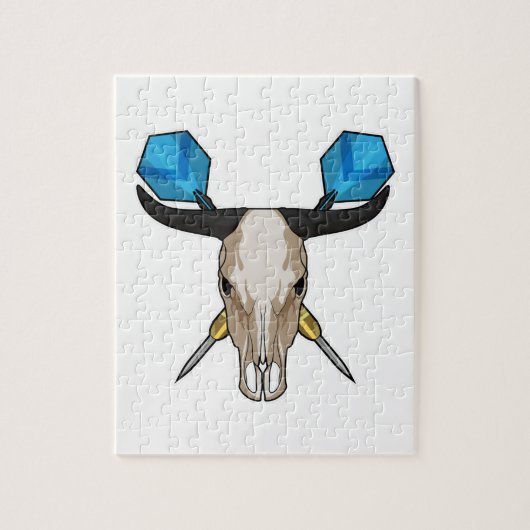 ダーツでオックス ジグソーパズル (縦)