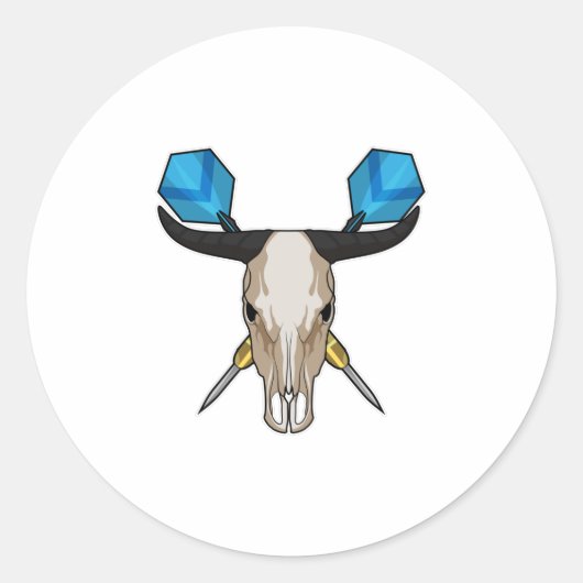 ダーツでオックス ラウンドシール (正面)