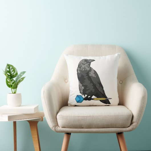ダーツでカラス クッション (椅子)