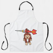 ダーツでサル エプロン (正面)