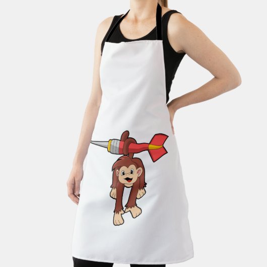 ダーツでサル エプロン (インサイチュ)