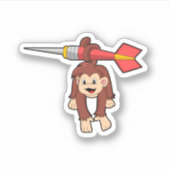 ダーツでサル シール (正面)