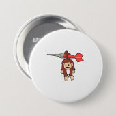 ダーツでサル 缶バッジ (正面&裏面)