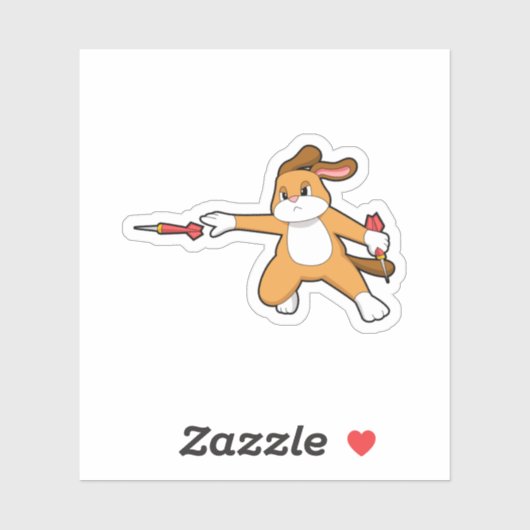 ダーツで犬とDart.PNG シール (シート)