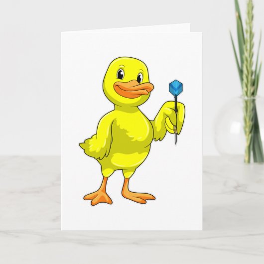 ダーツで遊ぶダック カード (正面)