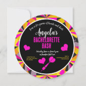 ダーツのゲームとハートバチェロレッテ 招待状 (裏面)