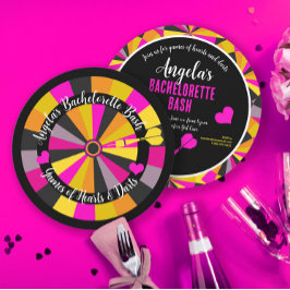 ダーツのゲームとハートバチェロレッテ 招待状