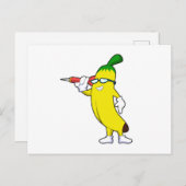 ダーツのバナナとダーツ ポストカード (正面/裏面)