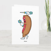 ダーツのホットドッグ - Darts PNG カード (裏面)