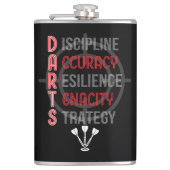 ダーツのマスタリング：コア原則フラスコ8 oz. フラスク (正面)