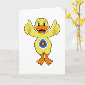 ダーツの中心 カード (黄色い花)