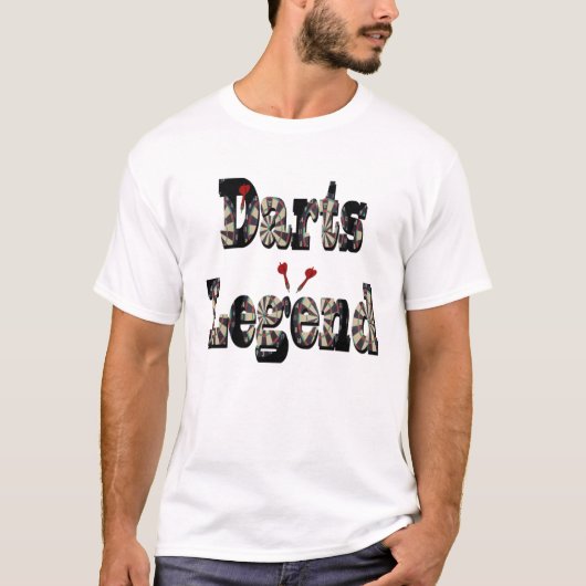 ダーツの伝説のロゴ画像 Tシャツ (正面)