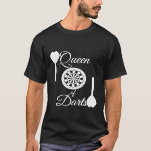 ダーツの女王 ダーツボード ダーツ射撃 シューター Tシャツ