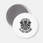 ダーツの幸福は3人で締め付けられている マグネット (正面/裏面)