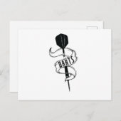 ダーツの矢 ポストカード (正面/裏面)