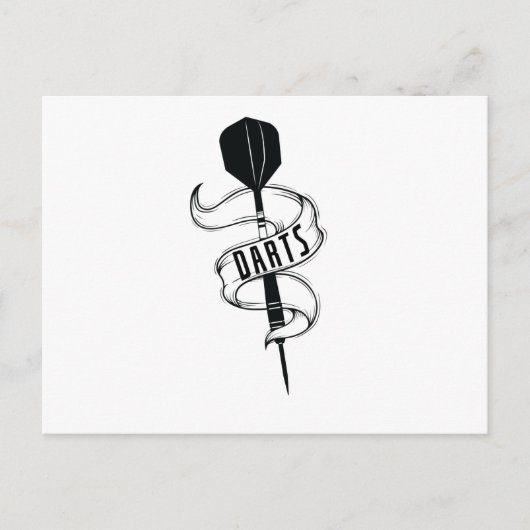 ダーツの矢 ポストカード (正面)