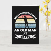 ダーツの老人の実力を過小評価するな カード (黄色い花)