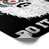 ダーツの選手がより良いダーツボおもしろいードを行う ポスター (角)