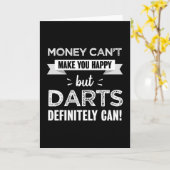 ダーツは幸せな贈り物をおもしろい作る カード (黄色い花)