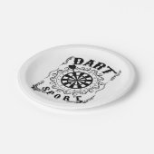 ダーツは私のスポーツだ ペーパープレート (アングル)