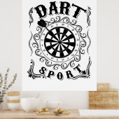 ダーツは私のスポーツだ ポスター (キッチン)