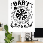 ダーツは私のスポーツだ ポスター (ホームオフィス)