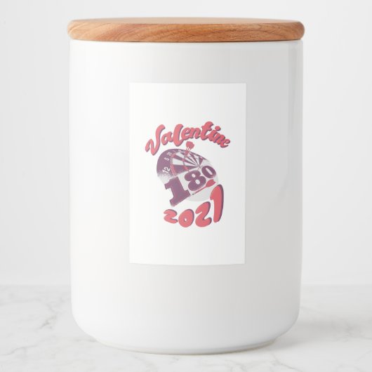 ダーツは私のバレンタイン2021 フードラベル (正面)