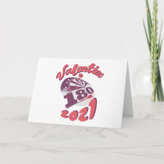 ダーツは私のバレンタイン 2021 カード (正面)