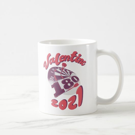 ダーツは私のバレンタイン 2021 コーヒーマグカップ (右)
