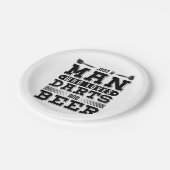 ダーツやビールが大好きな男だ ペーパープレート (アングル)