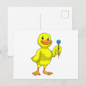 ダーツをダックがダーツで撃つ ポストカード (正面/裏面)