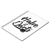 ダーツを半分にする ノートブック (左側)