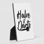 ダーツを半分にする フォトプラーク (側面)