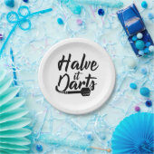 ダーツを半分にする ペーパープレート (パーティー)