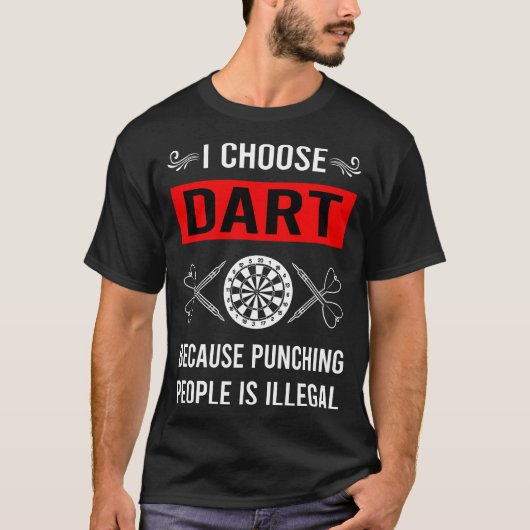 ダーツを叩く Tシャツ (正面)