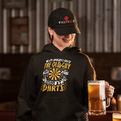 ダーツを愛する老人 – 皮肉なダーツユーモア パーカ