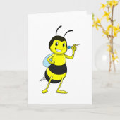 ダーツを投げる人 カード (黄色い花)