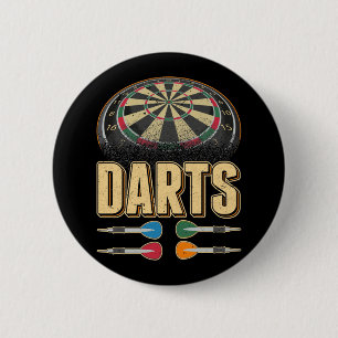 ダーツアローダーツボード180ダーツ 缶バッジ