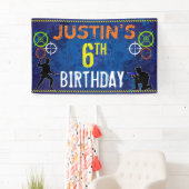 ダーツウォーズ兵士誕生日パーティー 横断幕 (インサイチュ)